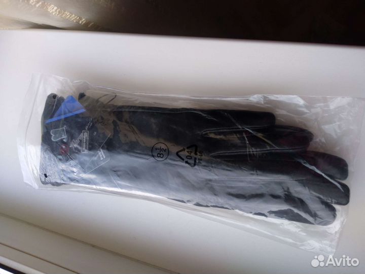 Перчатки женские зимние кожа