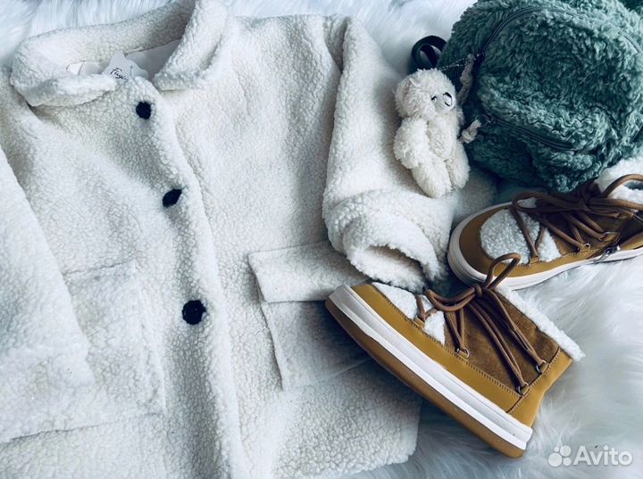 Шубка на девочку тедди