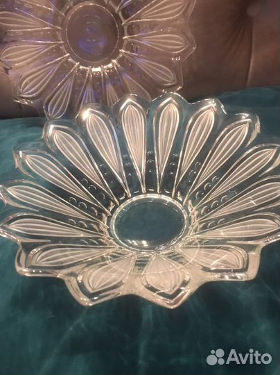 Ваза для фруктов хрусталь