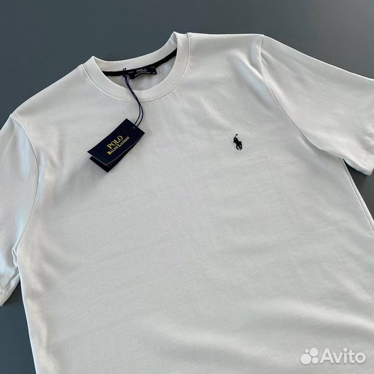 Футболка polo ralph lauren белая