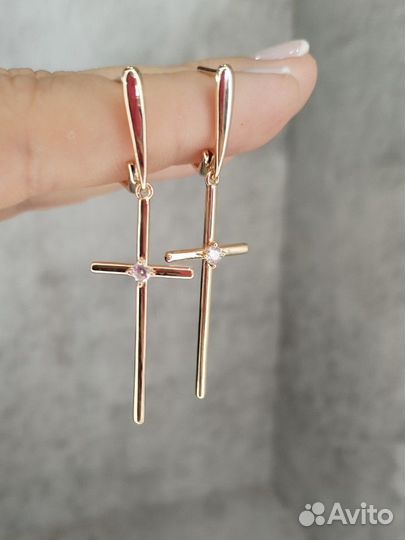 Серьги золото 585 пробы