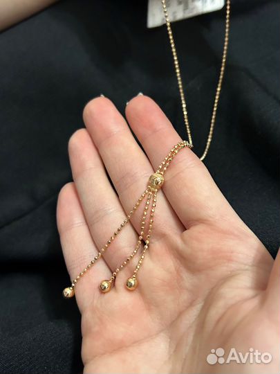 Золотое колье 45см