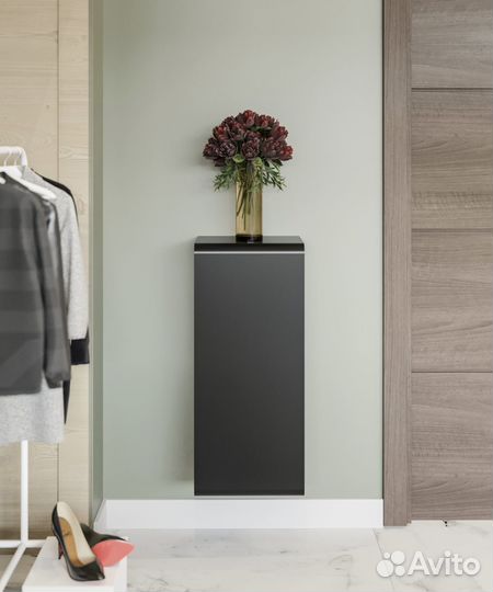 Полка для обуви, обувница, 80,5х35х26см, черная