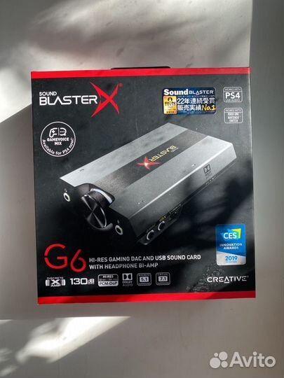 Creative sound blasterx g6