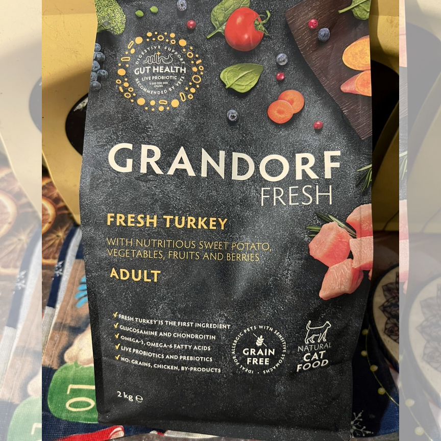 Беззерновой корм для кошек Grandorf Fresh