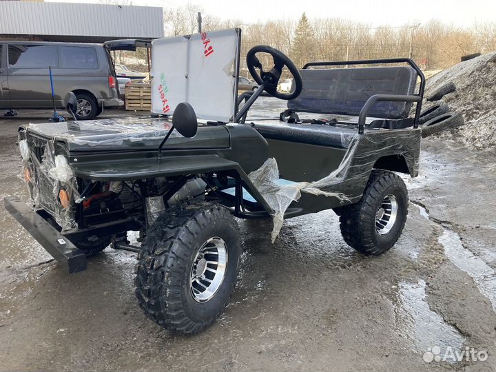 Бензиновый джип willys новый 150сс