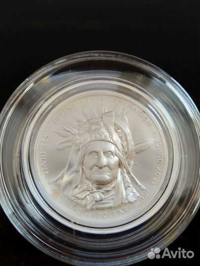 Серебряная монета 2022г Джеронимо