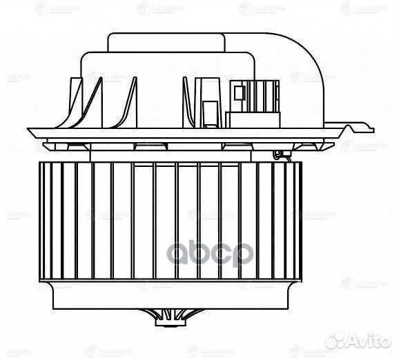 Э/вентилятор отоп. для а/м VW Touareg (02) /Tra