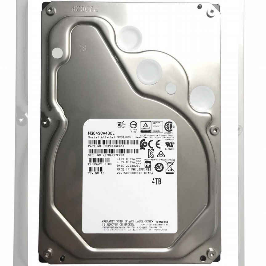 [HDEPE11GEA51] Жесткий Диск Toshiba 4tb 7200 Sas 3,5 Hdepe11gea51