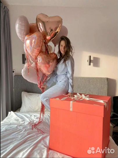 Коробка-сюрприз с шариками