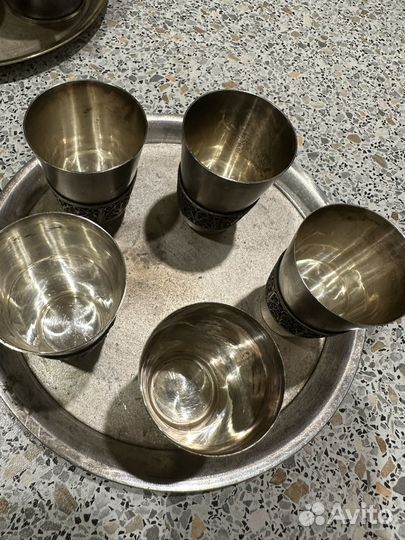 Поднос и стопки СССР