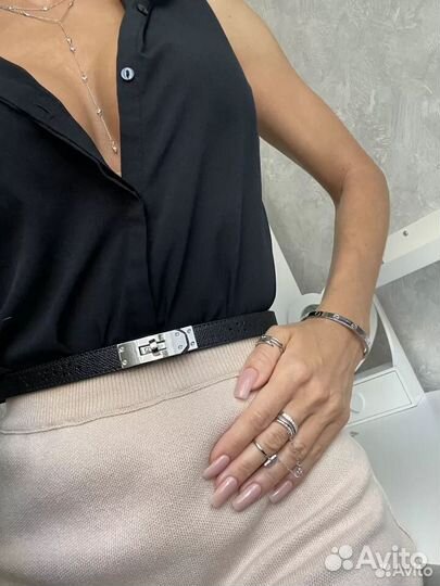 Ремень женский hermes натуральная кожа люкс
