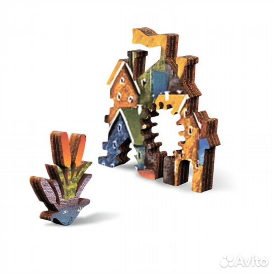 Фигурный деревянный пазл 