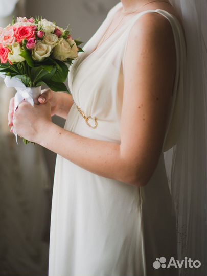 Свадебное платье 46 48 греческое длинное