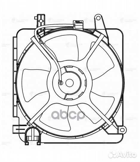 Э/вентилятор охл. для а/м Chevrolet Spark M200