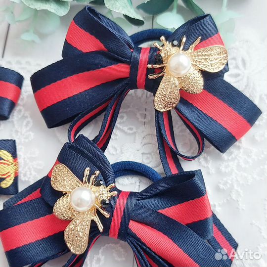 Бантики для волос ручной работы