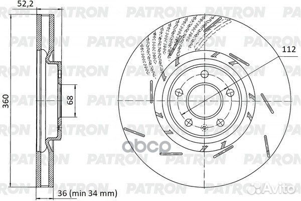 Диск тормозной в цел.пакете, без коробки