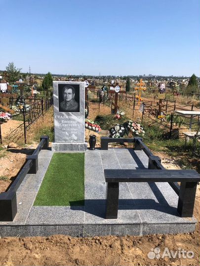 Памятники из гранита и мрамора. Облицовка могил