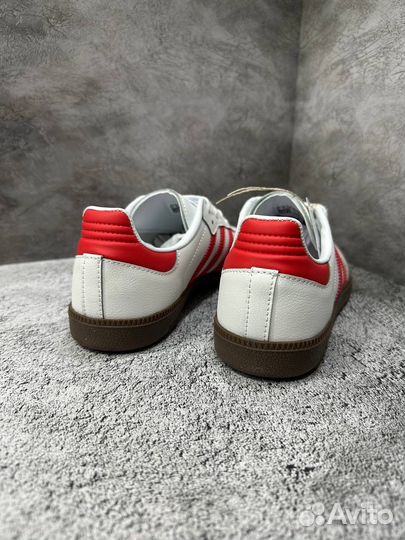 Кроссовки adidas Samba OG White Better Scarlet