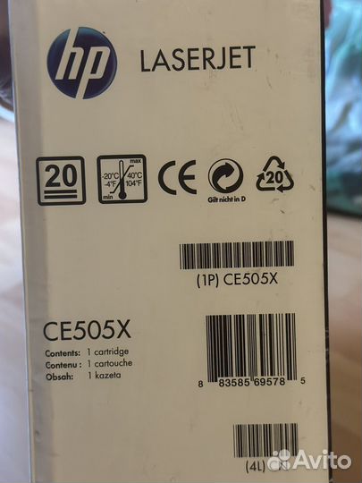 Картридж HP Laserjet P2055 (05X) новый