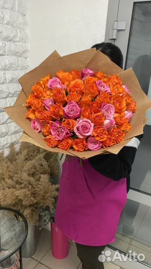 Доставка букета 21 роза Казань