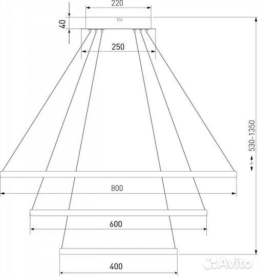 Подвесной светильник Eurosvet Collars a064103