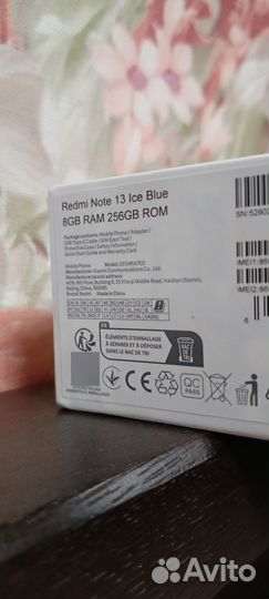 Xiaomi Redmi Note 13, 8/256 ГБ