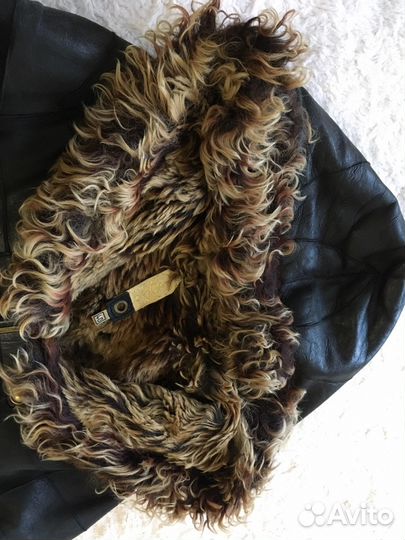 Куртка кожаная зимняя