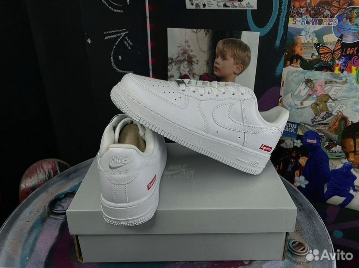 Кроссовки Nike Air Force x Supreme арт:2321957