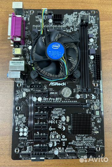 Материнская плата asrock h81 pro btc +G1840