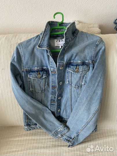 Джинсовая куртка zara M