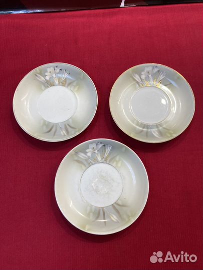 Блюдца старинные 3 шт