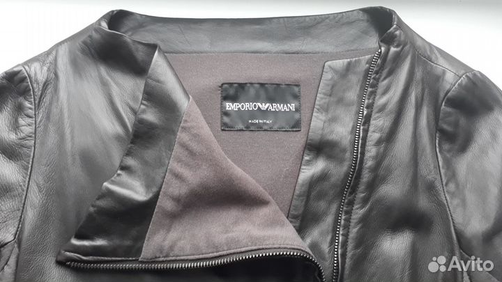 Куртка кожаная Emporio Armani
