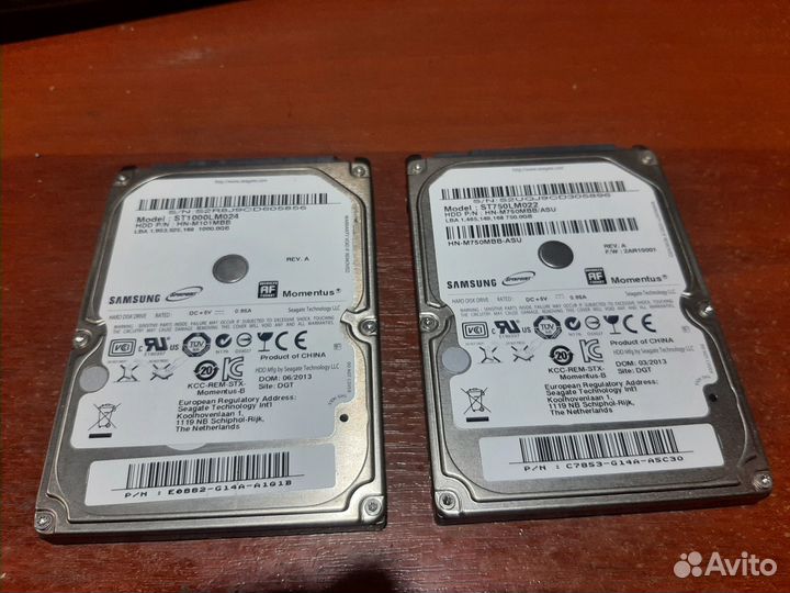 Жесткие диски 2,5