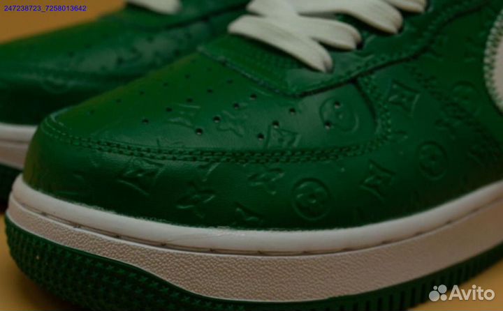 Кроссовки Nike air force 1 Louis Vuitton Green