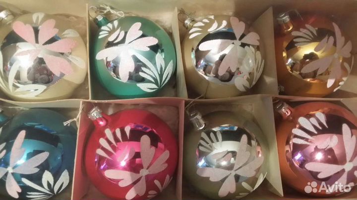 Набор елочных шаров СССР