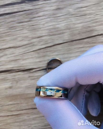 Новое мужское кольцо из титана р. 20