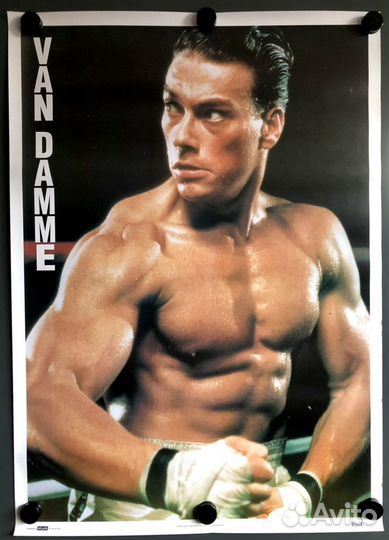 Оригинальный плакат Ван Дамм. 90 х годов