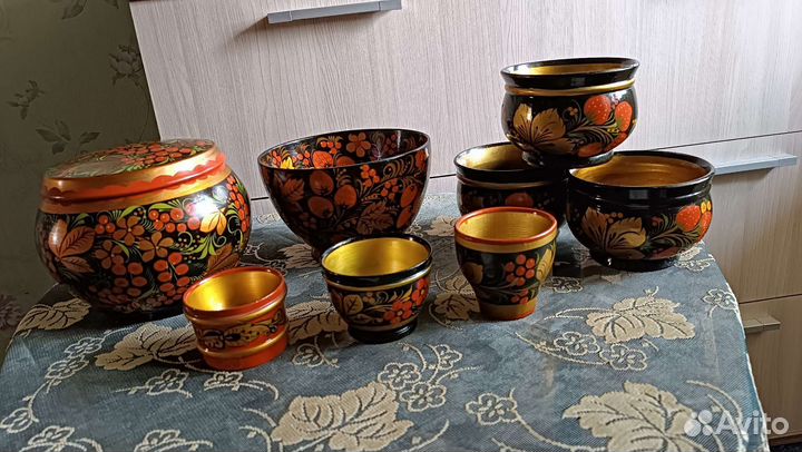 Хохлома посуда