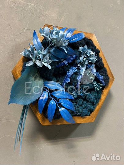 Соты с голубым мхом