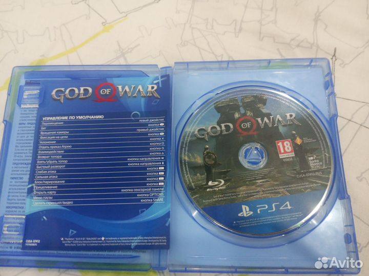 Игра GOD of WAR, диск на Ps 4