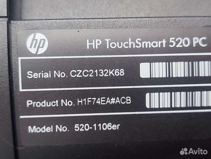 Моноблок HP TouchSmart 520 PC intel core i3