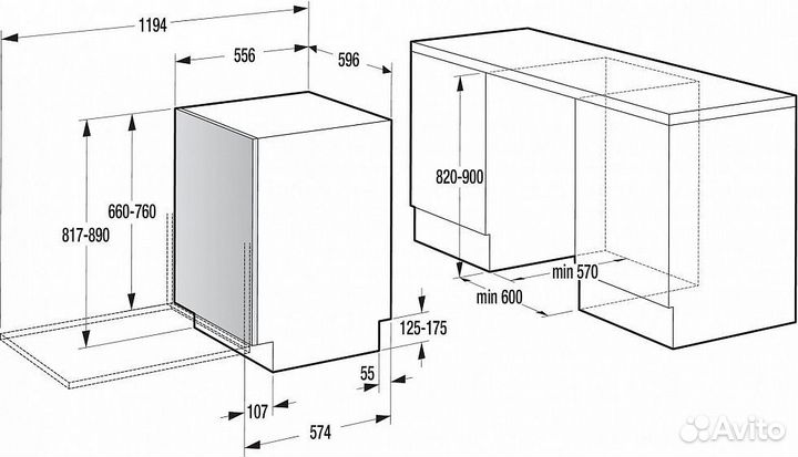Встраиваемая посудомоечная машина Gorenje GDV660