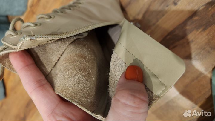 Ботильоны zara кожа 38