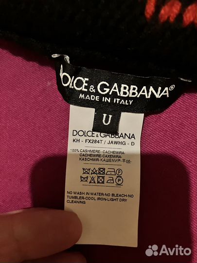 Dolce Gabbana шапка кашемир