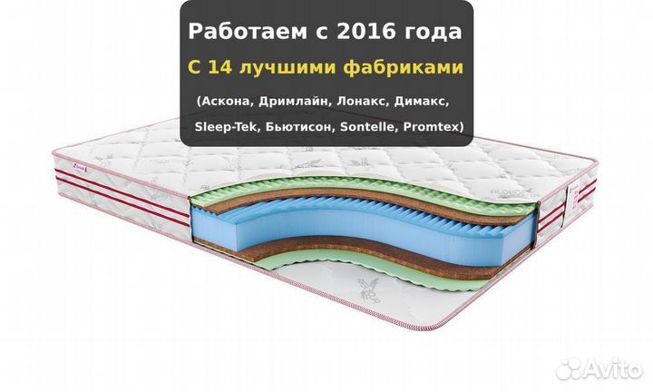 Матрас для спортсменов 140х190, 200х200