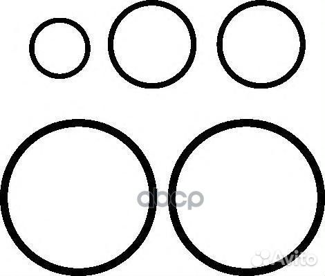 К-т колец уплотнительных (р) для прокладки ГБЦ на