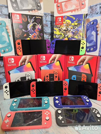 Nintendo switch прошитые Lite,Oled новые