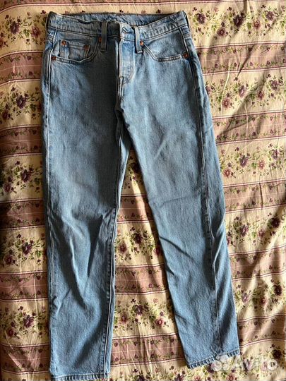 Женские джинсы Levis 501 T (оригинал) (голубой)