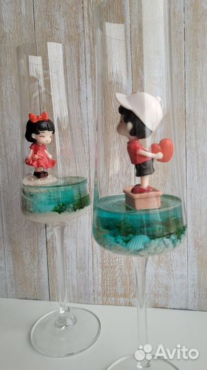 Свадебные фужеры для молодоженов